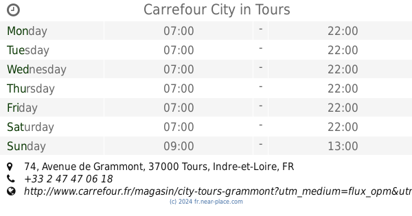 carrefour city halles t tours